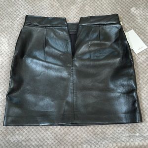 Aritzia patio mini skirt (vegan leather)